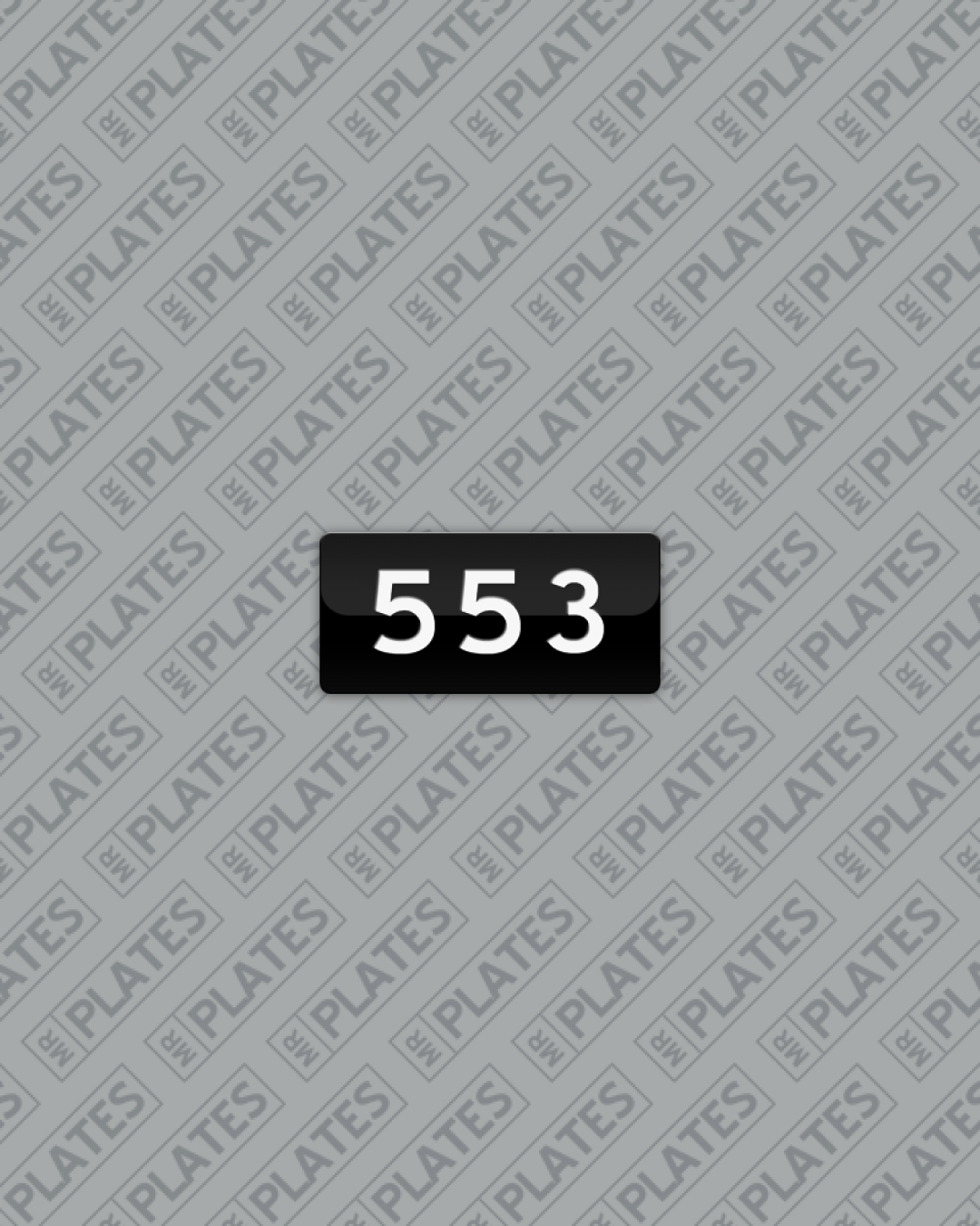 553 Number Plates For Sale, TAS MrPlates