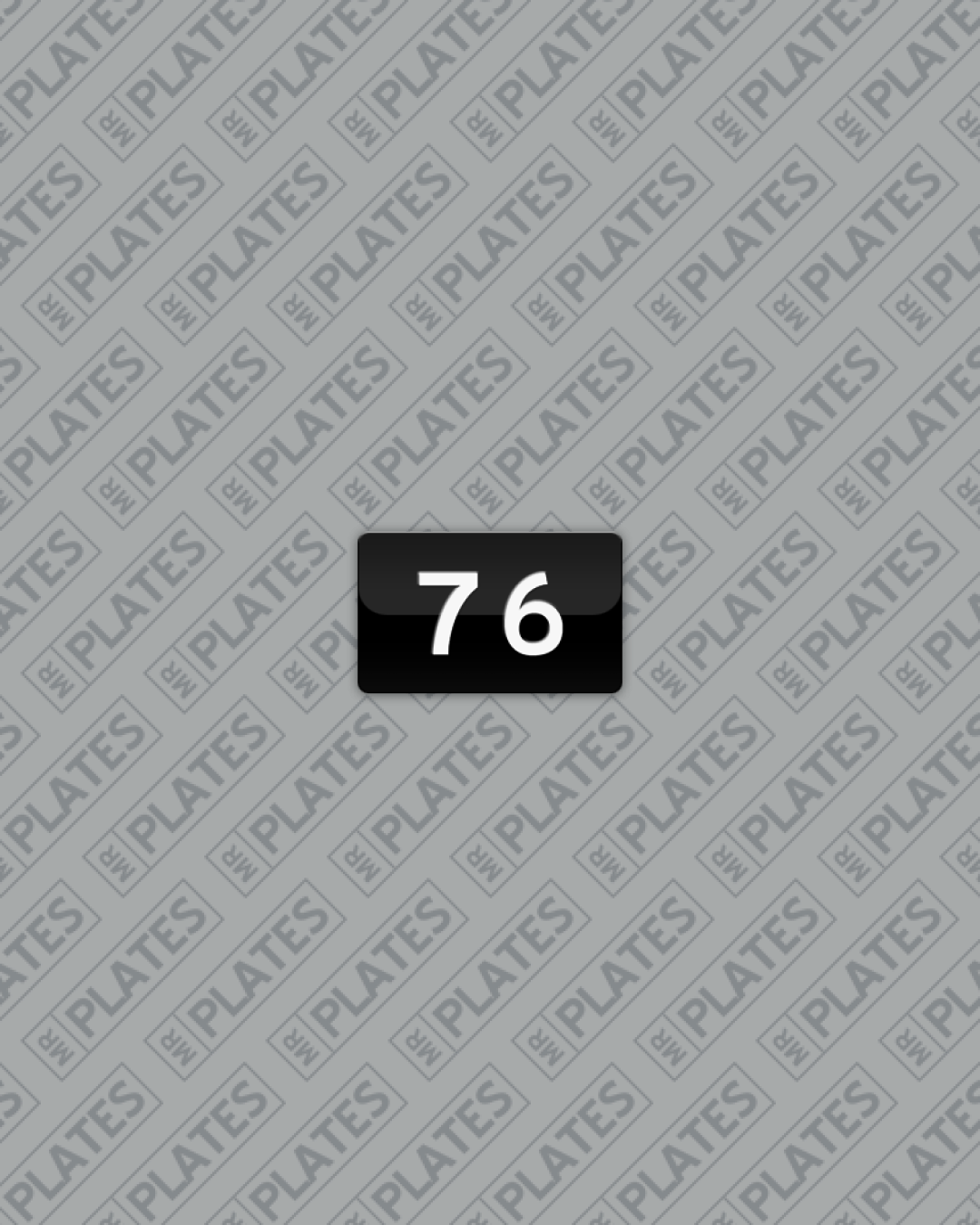 76 Number Plates For Sale, WA - MrPlates