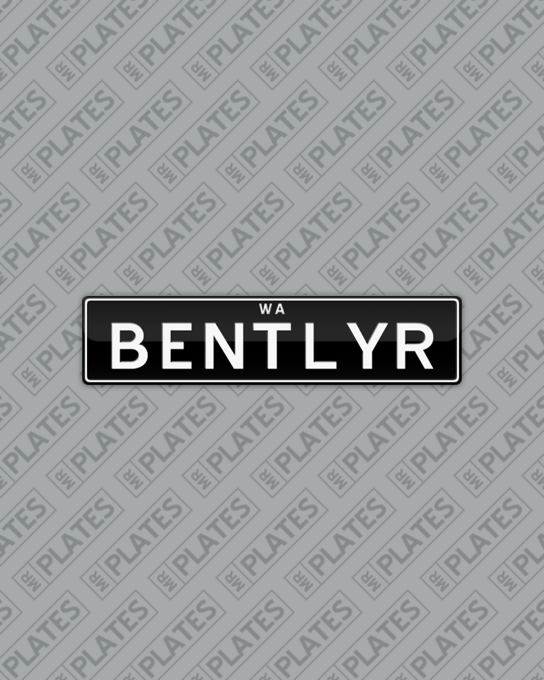 BENTLYR (Bentley R Custom Plates) Number Plates For Sale, WA MrPlates