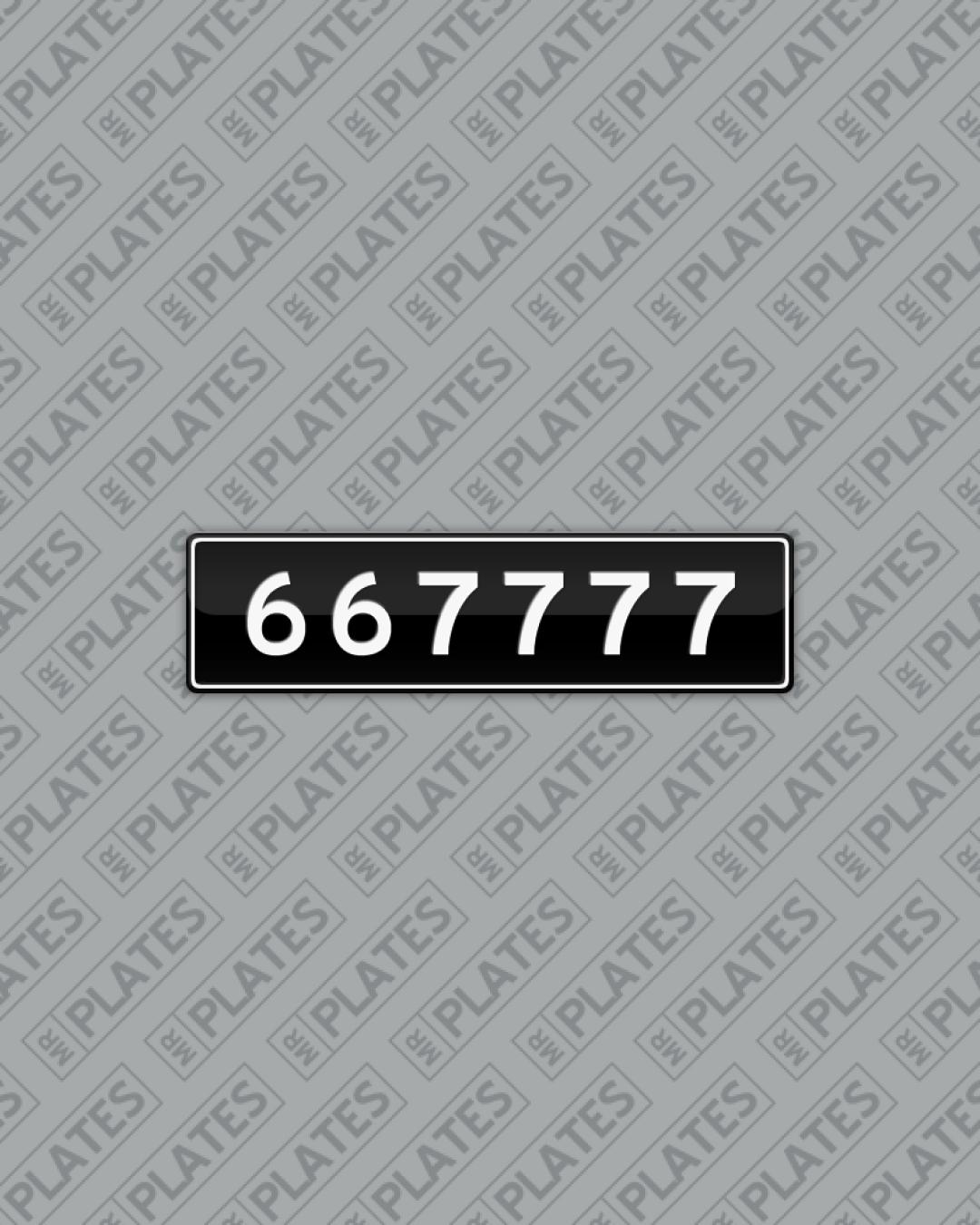 667777 Number Plates For Sale, VIC - MrPlates