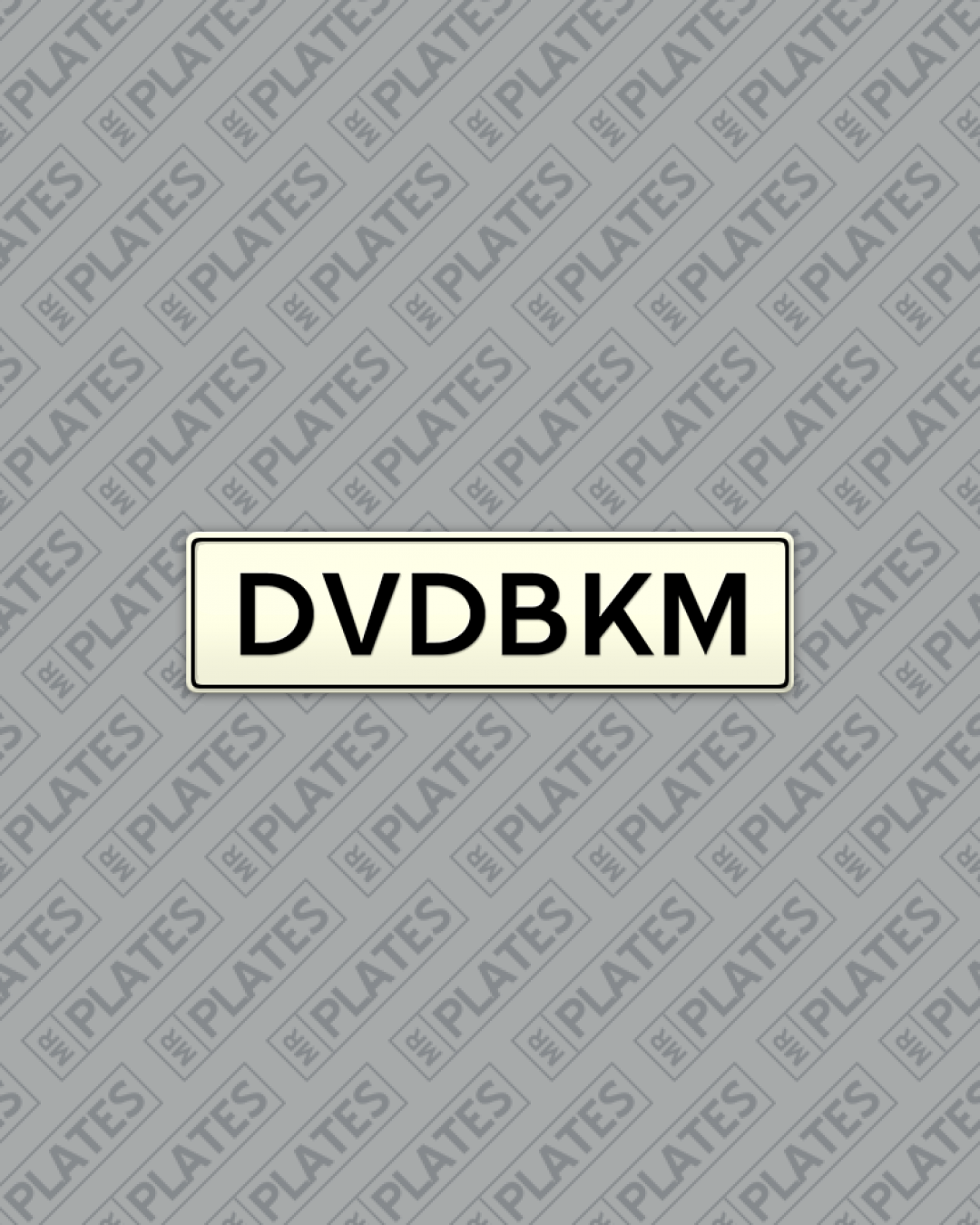 DVDBKM (David Beckham) Number Plates For Sale MrPlates