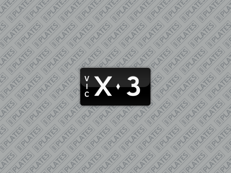 X 3 X 3 Number Plates For Sale VIC MrPlates x-3-x-3-number-plates-for-sale-vic-mrplates