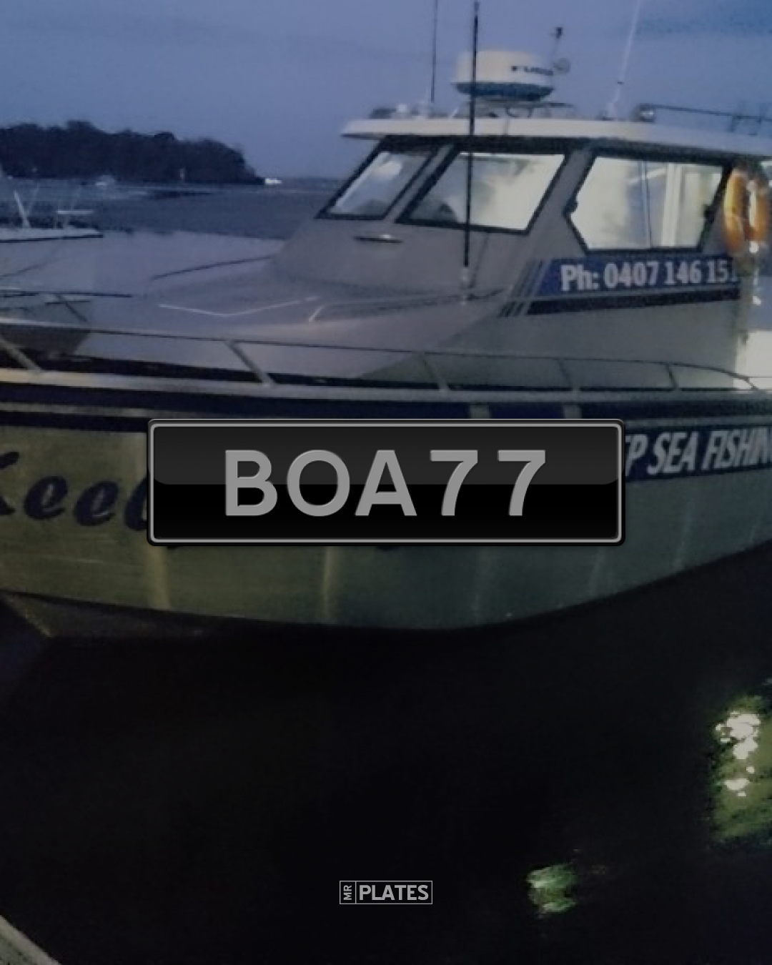BOA77 (Boat) Number Plates For Sale, QLD MrPlates