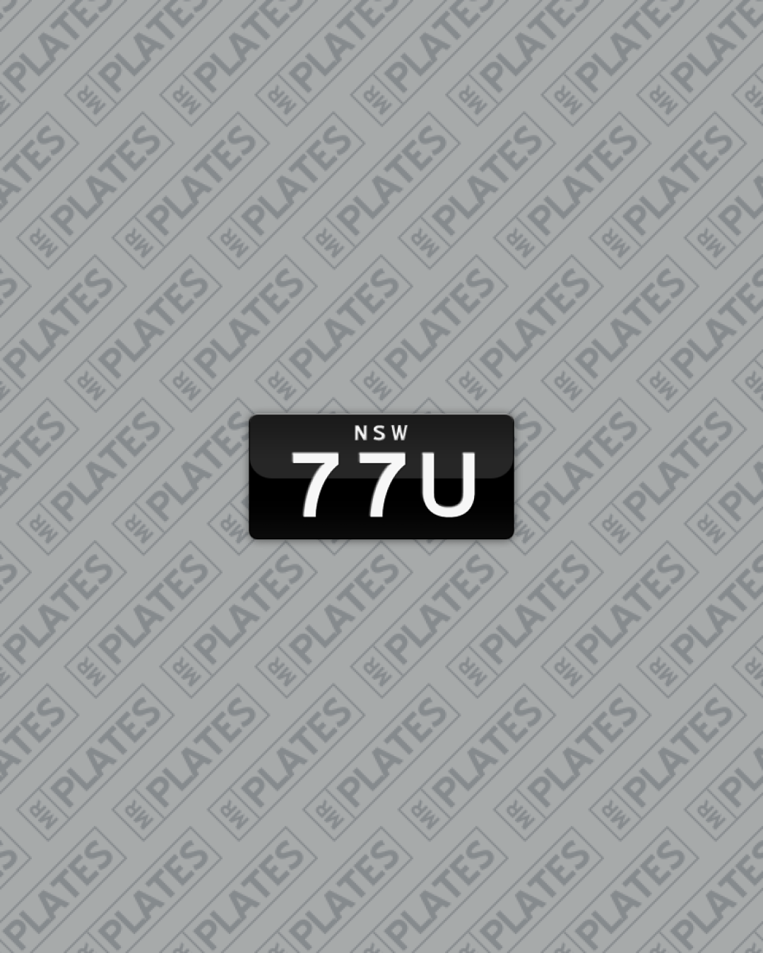 77U Number Plates For Sale, NSW - MrPlates
