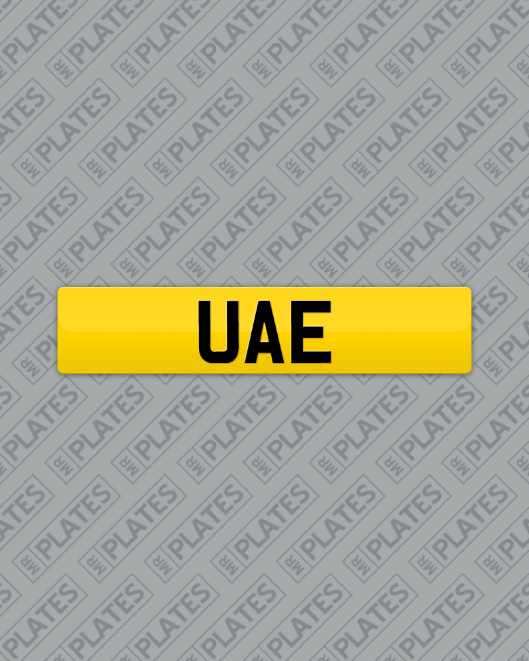 UAE (United Arab Emirates) Number Plates For Sale MrPlates