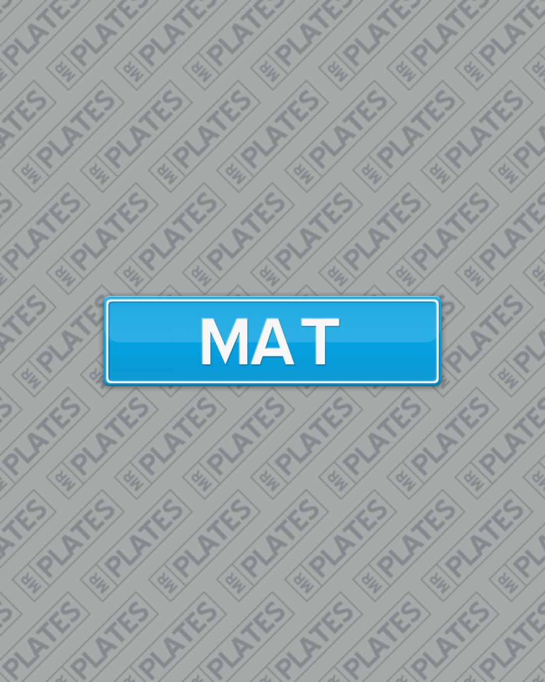 MAT Number Plates For Sale, ACT MrPlates
